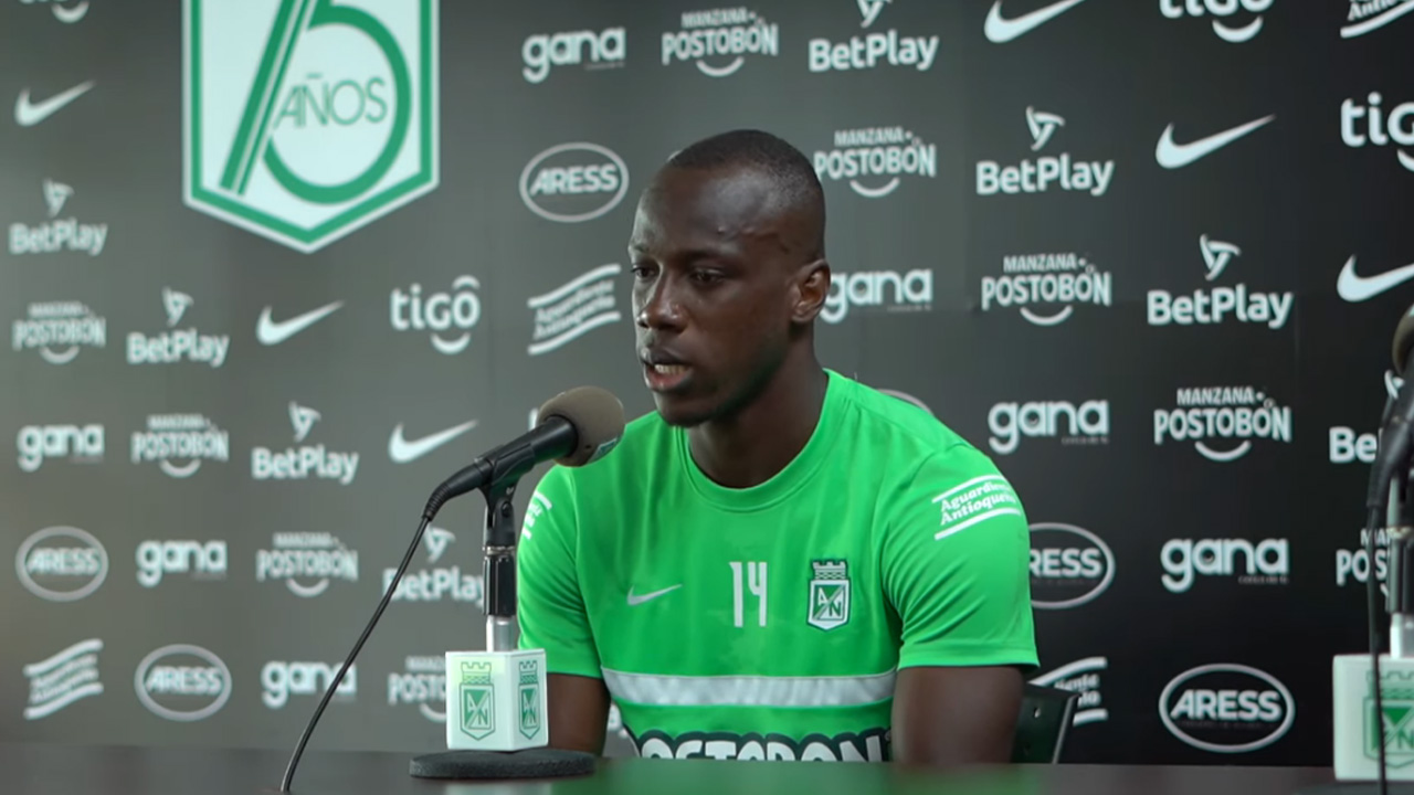 Baldomero Perlaza en la previa del choque ante Patriotas