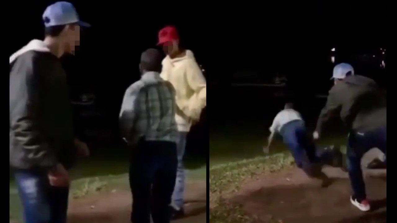 ¿Qué opina del 'chistesito'? Unos desgraciados empujaron a un viejito en Guatapé