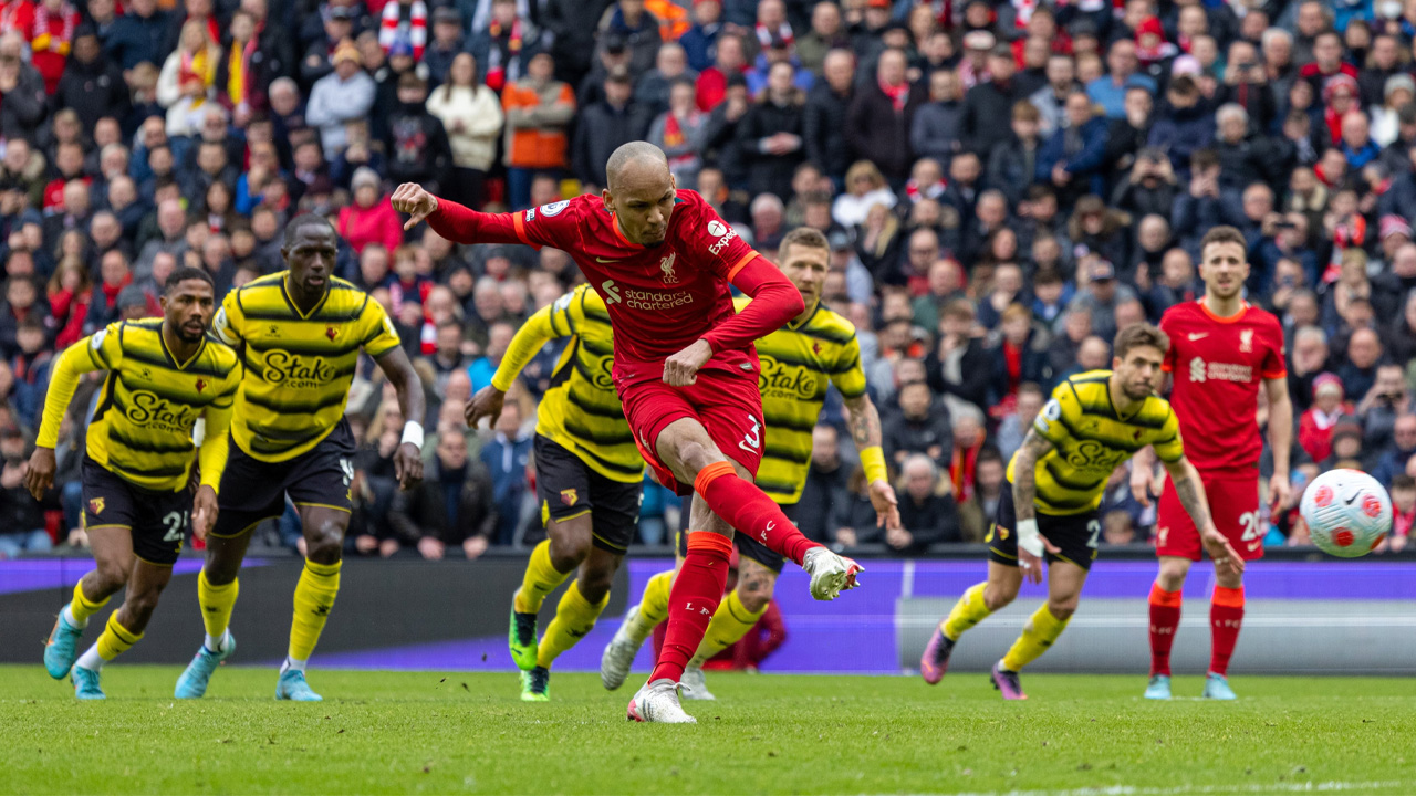 Gol de Fabinho para victoria del Liverpool sobre el Watford
