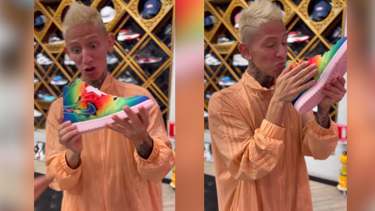 La Liendra salió a comprar tenis y terminó dejando boquiabierto a J Balvin