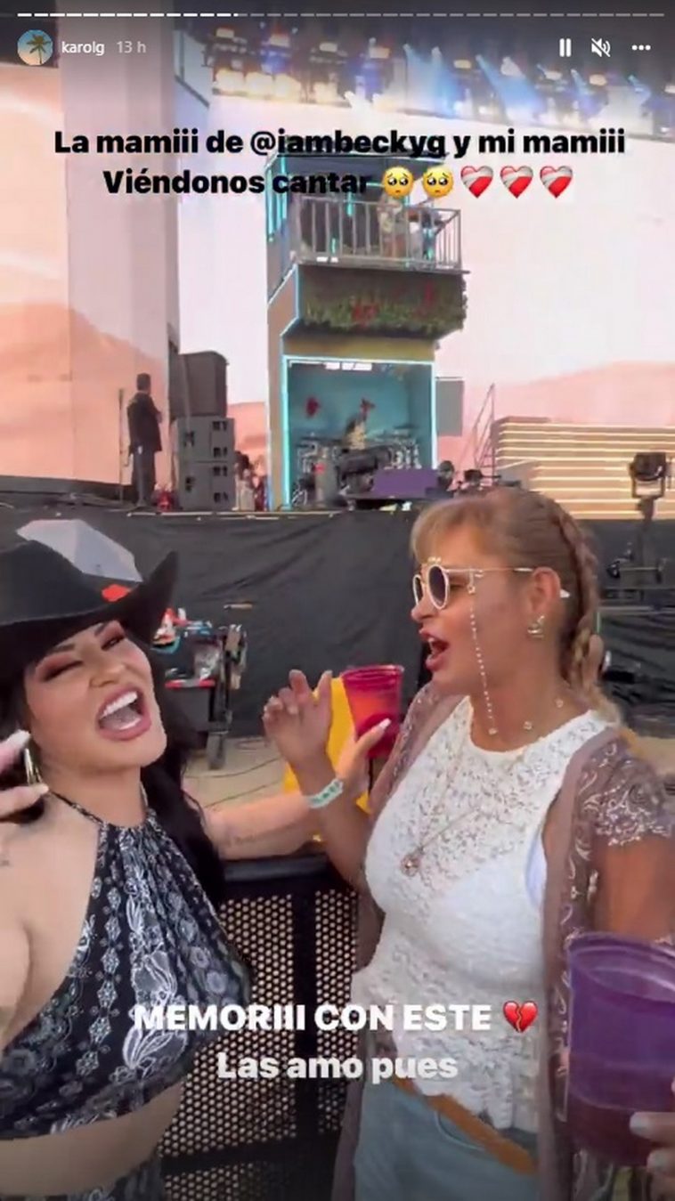 VIDEO. Mamá de Karol G se fue de perreo 'intenso' con la de Becky G en Coachella Minuto30