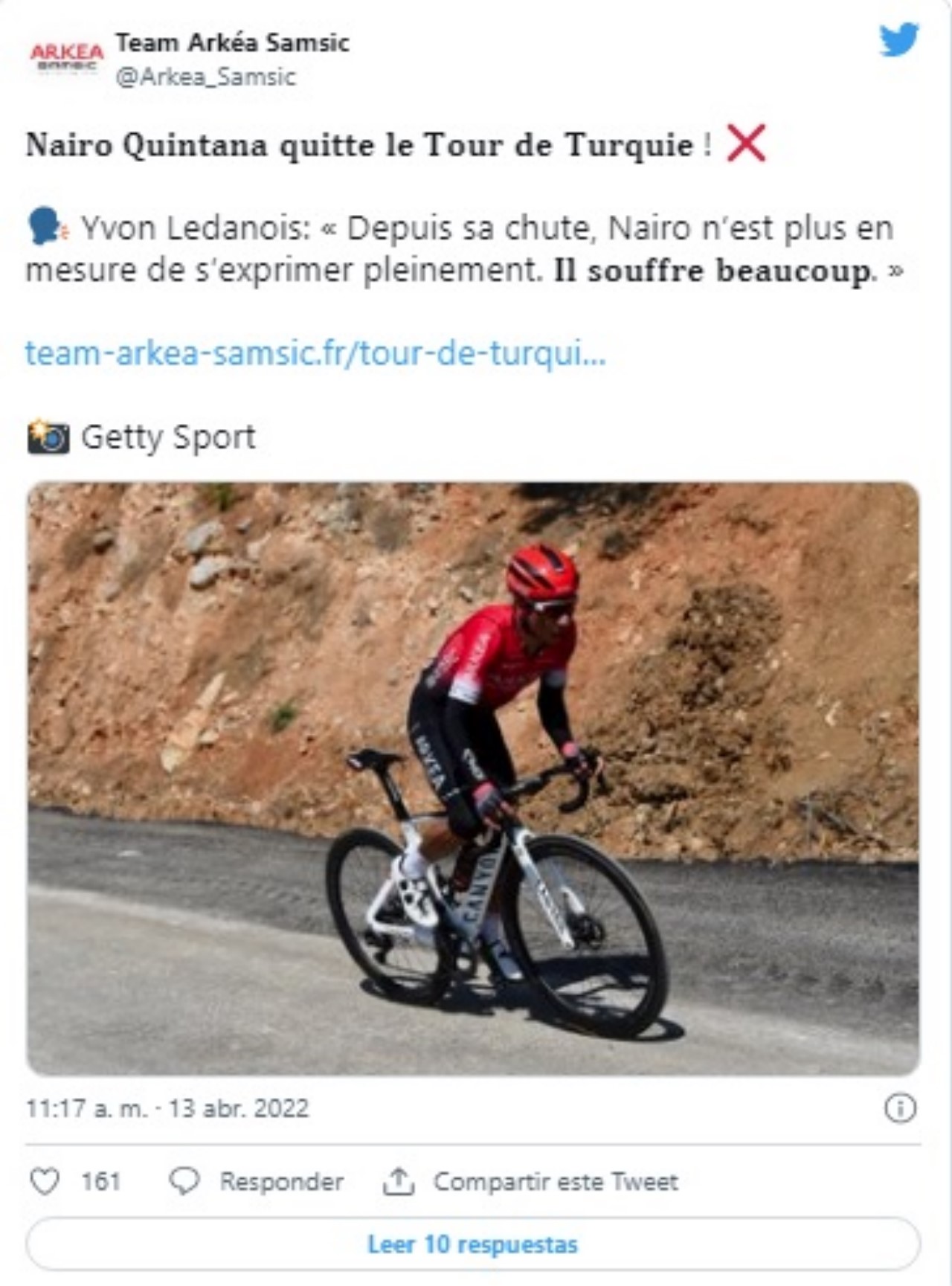 Nairo Quintana se retira del Tour de Turquía tras su fuerte caída 4 Nairo Quintana se retira del Tour de Turquia tras su fuerte caida