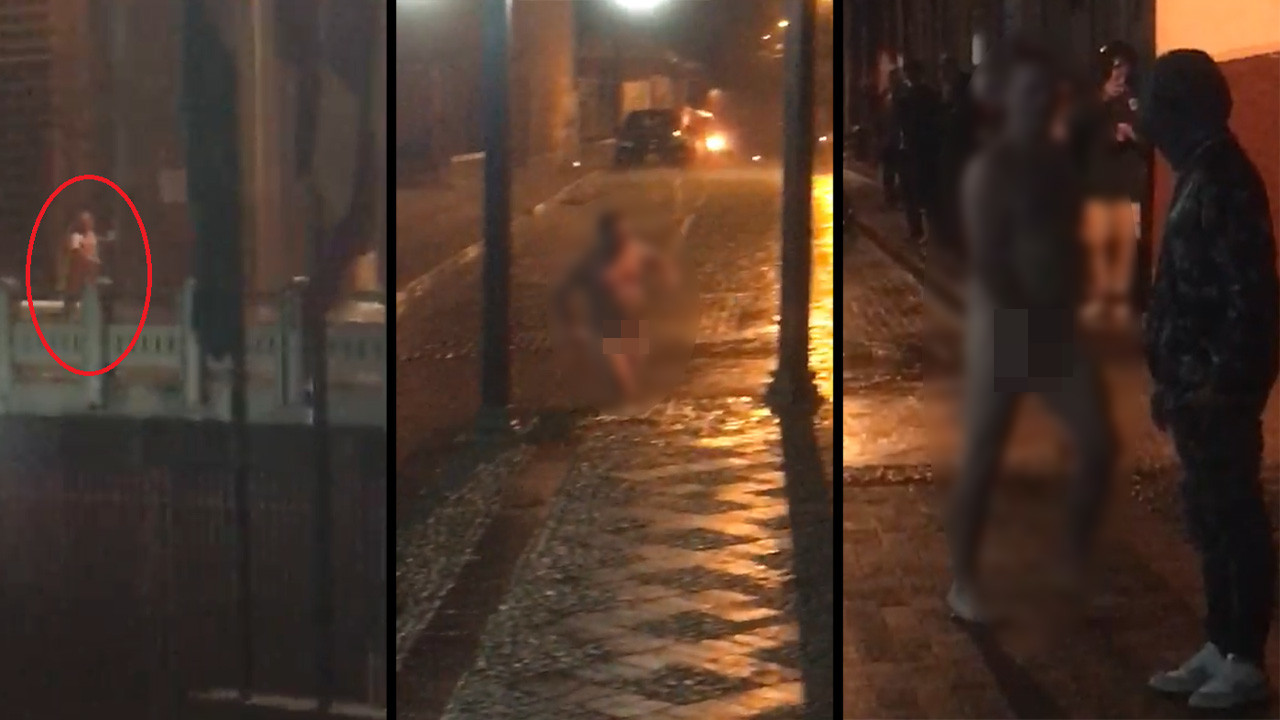 [Video] A turista se le dio por empelotarse y andar así por calles de Jericó