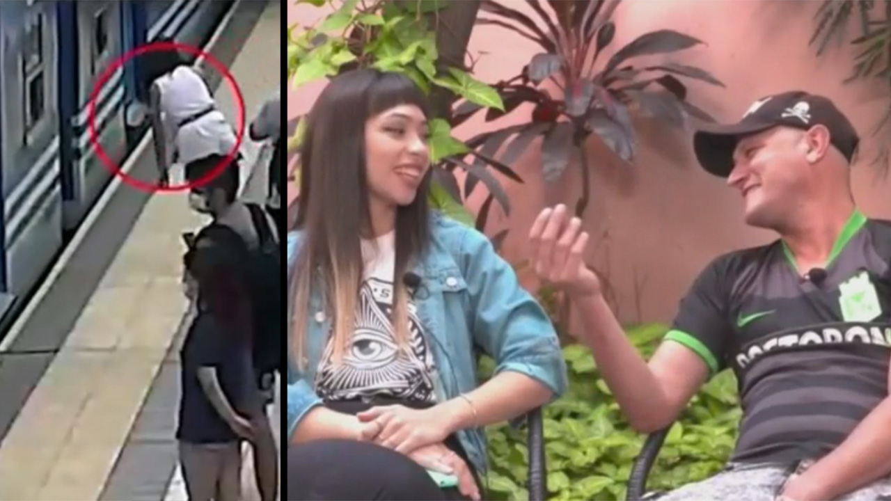 Un paisa fue el que le salvó la vida a Candela, la joven que cayó a la vía de un tren en Argentina