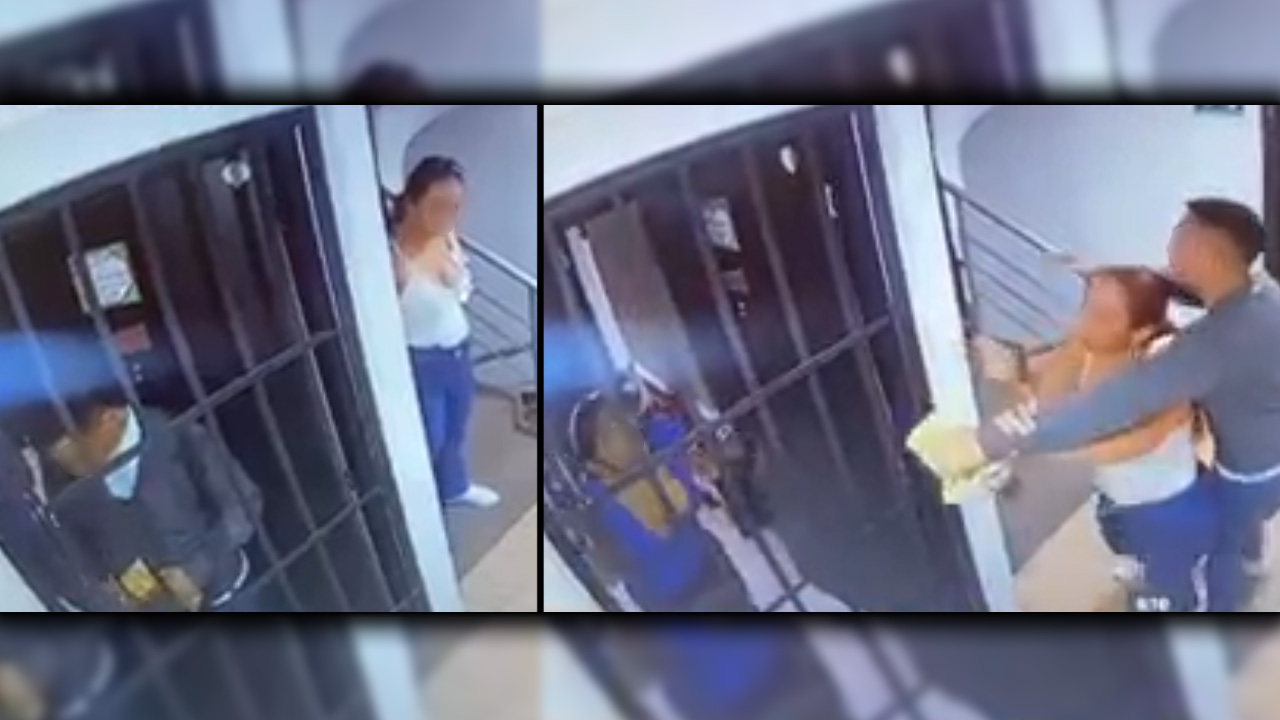 [Video] ¿'Macta llega'? Una mujer agredió fuertemente a otra en un edificio de Medellín