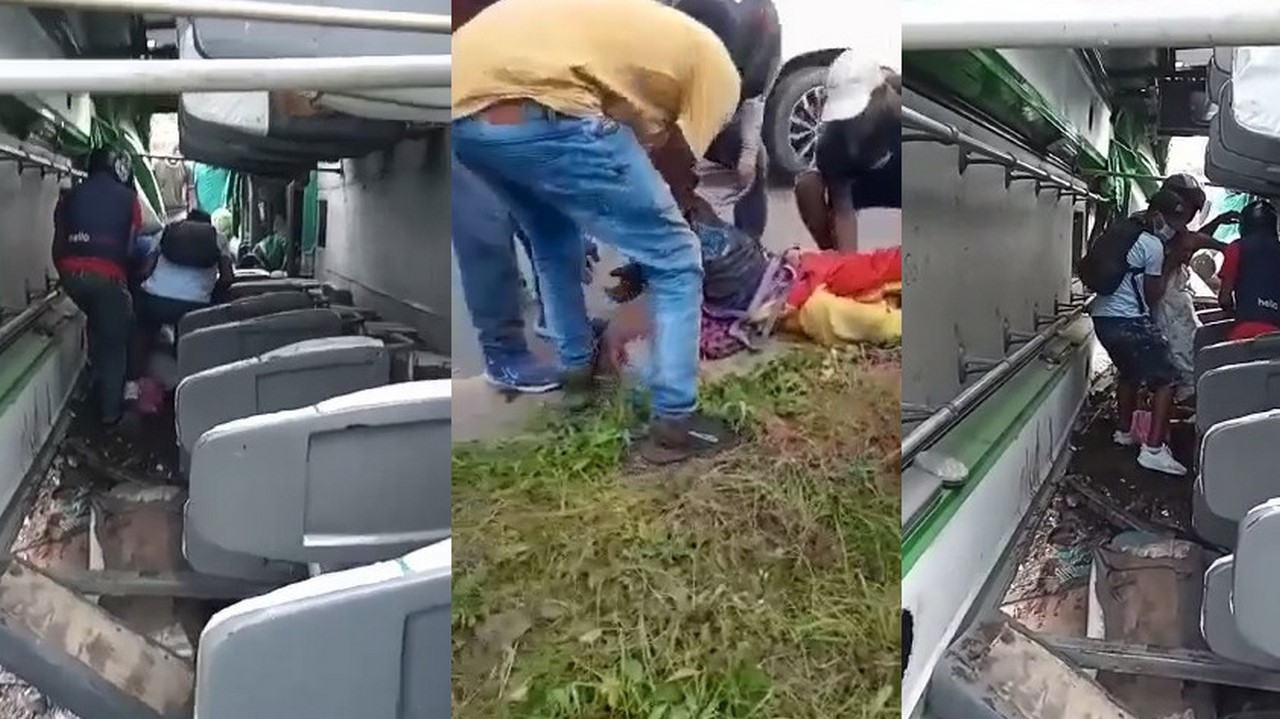 Grave accidente en la vía Cartagena - Barranquilla