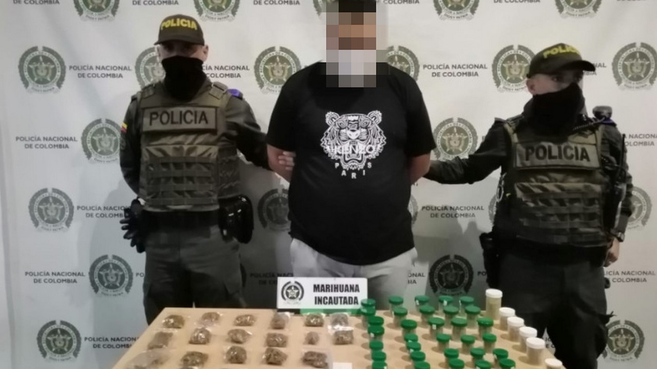 Lo cogieron en Medellín con un morral lleno de marihuana