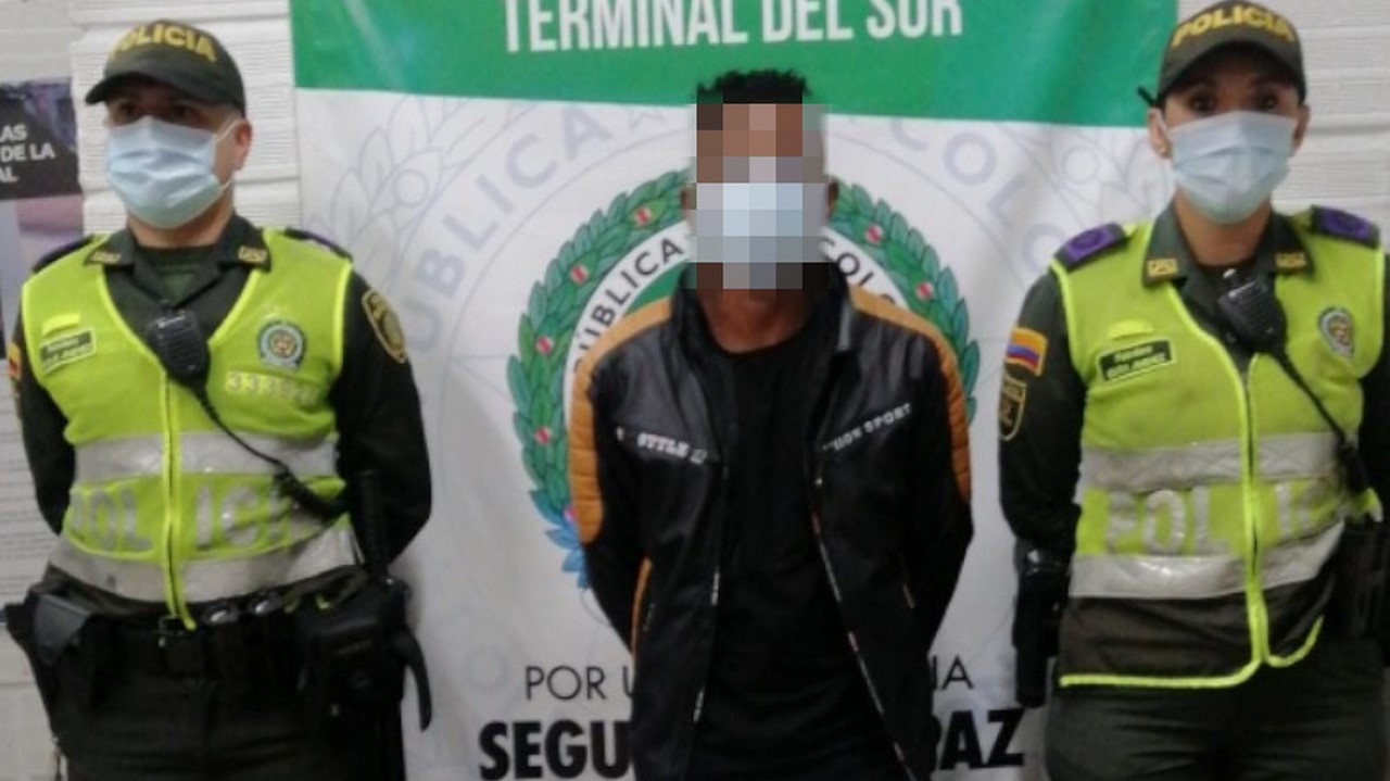 Capturado en la Terminal del Sur por orden judicial