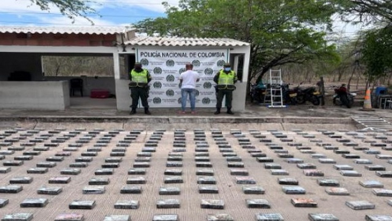 Lo cogieron con casi media tonelada de clorhidrato de coca