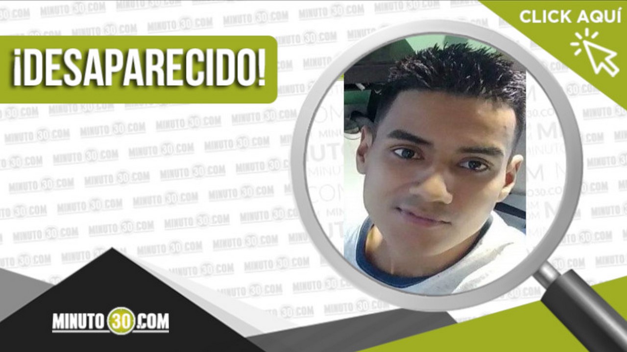 Johnatan Alexis Cruz Zapata desaparecido