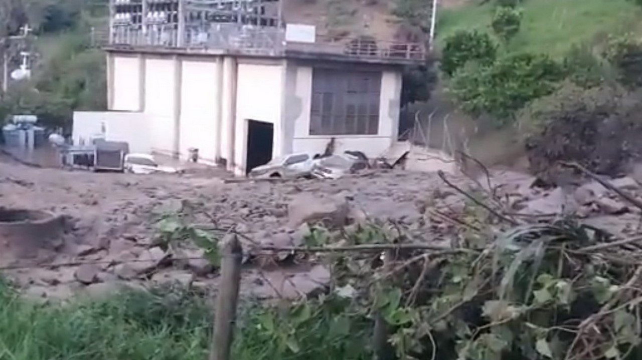 Así quedó la microcentral de EPM en Sonsón tras avalancha