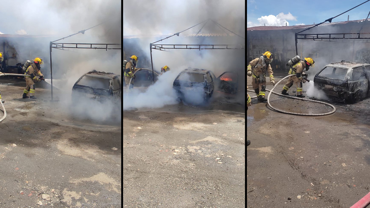 ¡Qué pesar! se prendió un carro en Rionegro