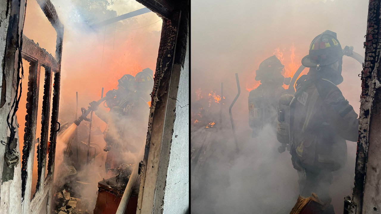 ¡Qué pesar! se prendió una casa con máquinas de coser en Bello