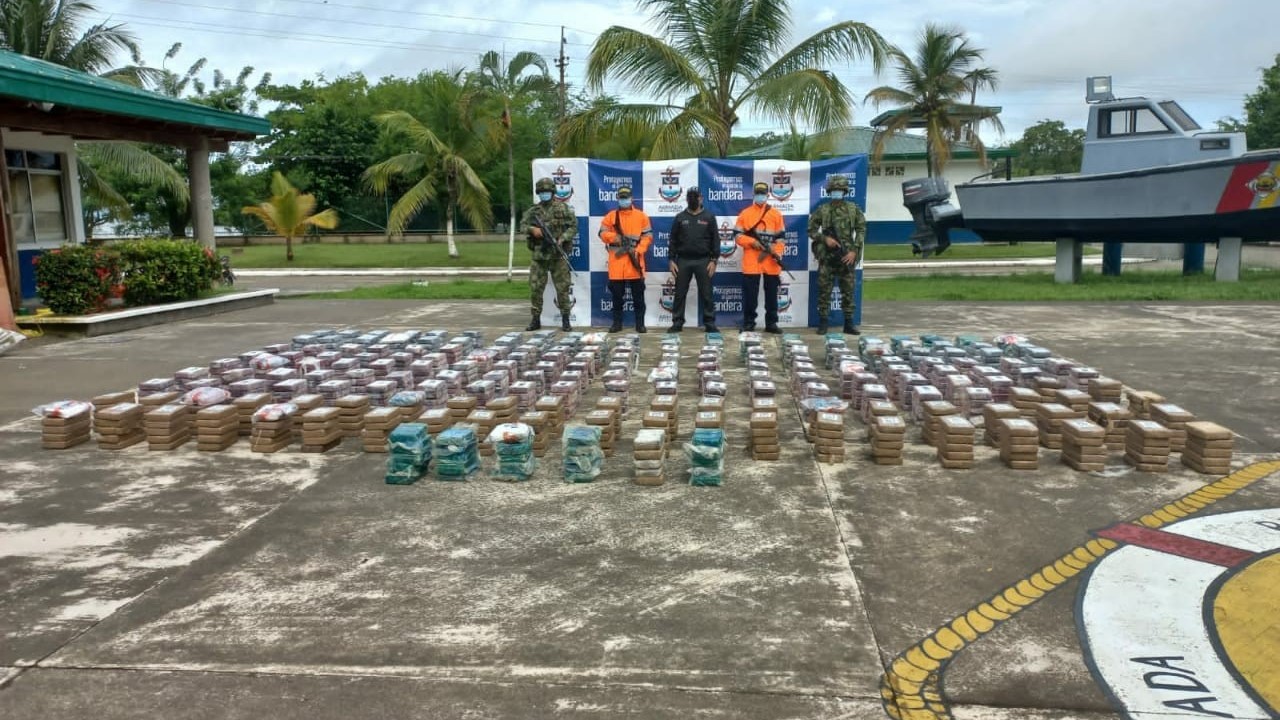 Incautan más de 970 kilogramos de coca en el Golfo de Urabá