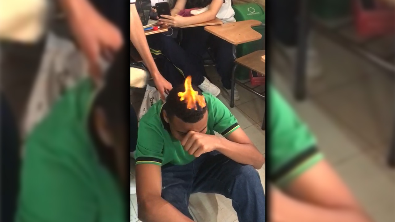 Estudiantes le prendieron el cabello a un compañero en un colegio de Envigado
