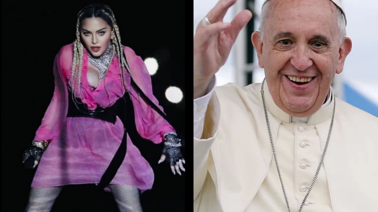 Madonna le escribio en Twitter al papa Francisco 1