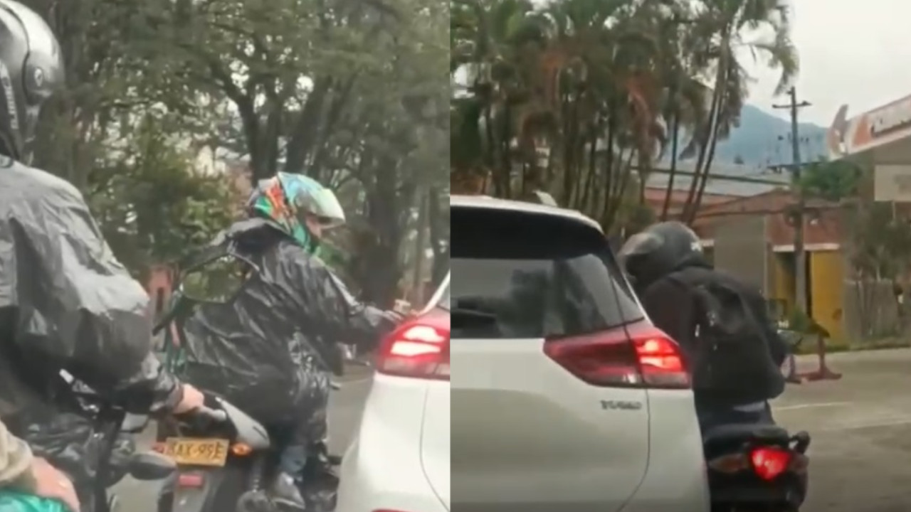 VIDEO: Por lado y lado presuntos fleteros robaron a los ocupantes de una camioneta
