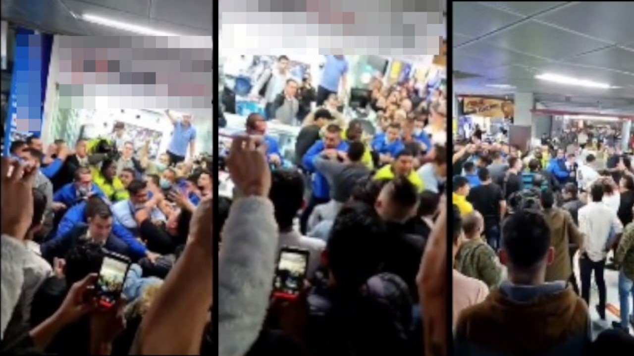 Policia disparo al aire para detener agresion a un ladron