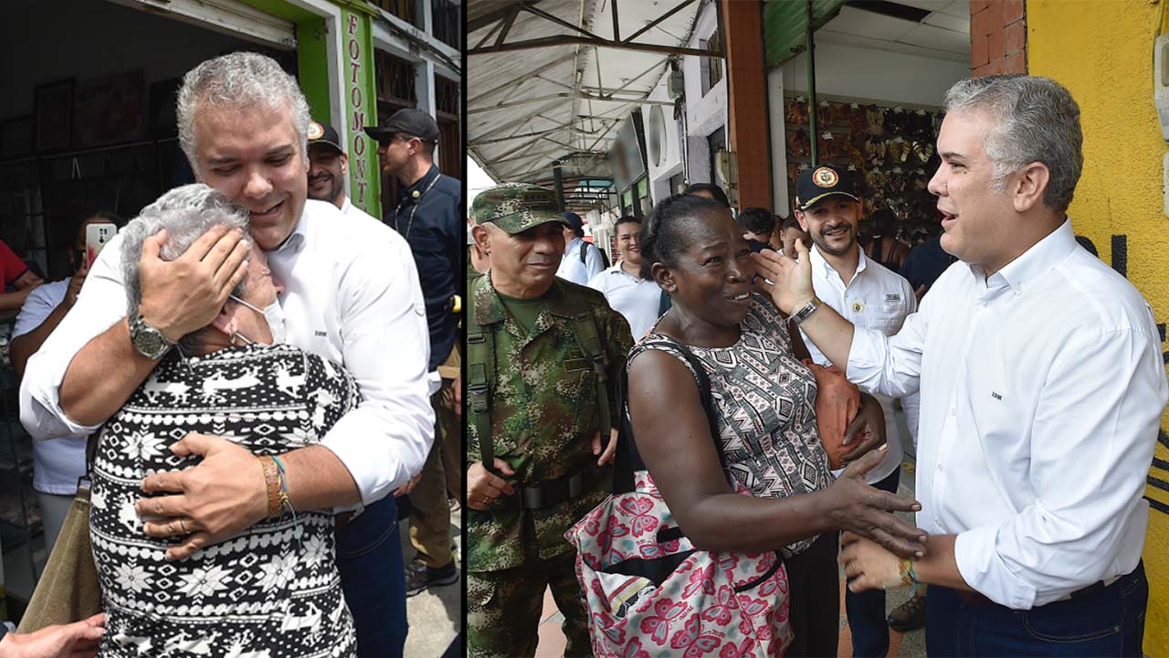 Luego del anuncio del fin del paro armado, el presidente Duque llegó a Urabá