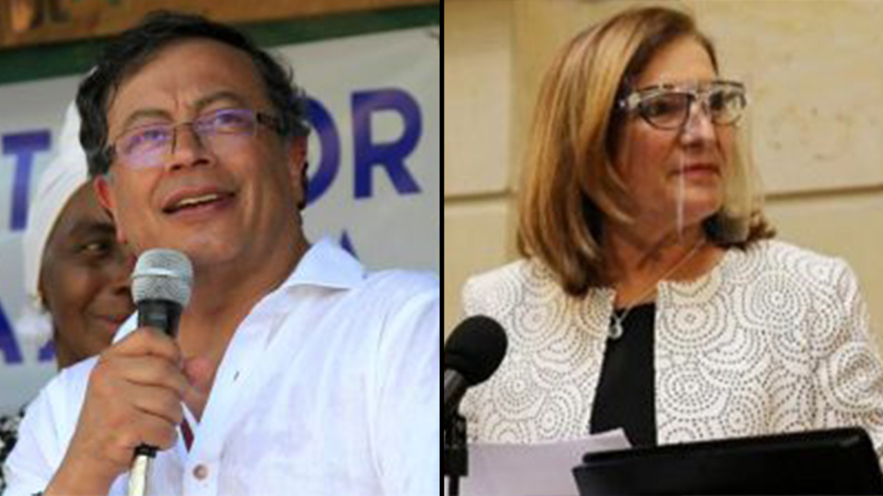 Gustavo Petro y Margarita Cabello