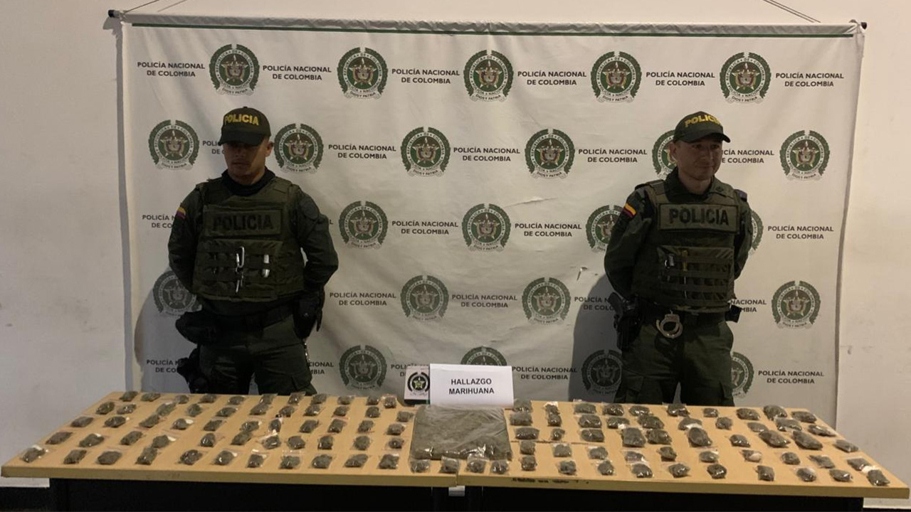 !Qué cantidad! Policía incautó más de 1000 gramos de marihuana en el barrio Antioquia