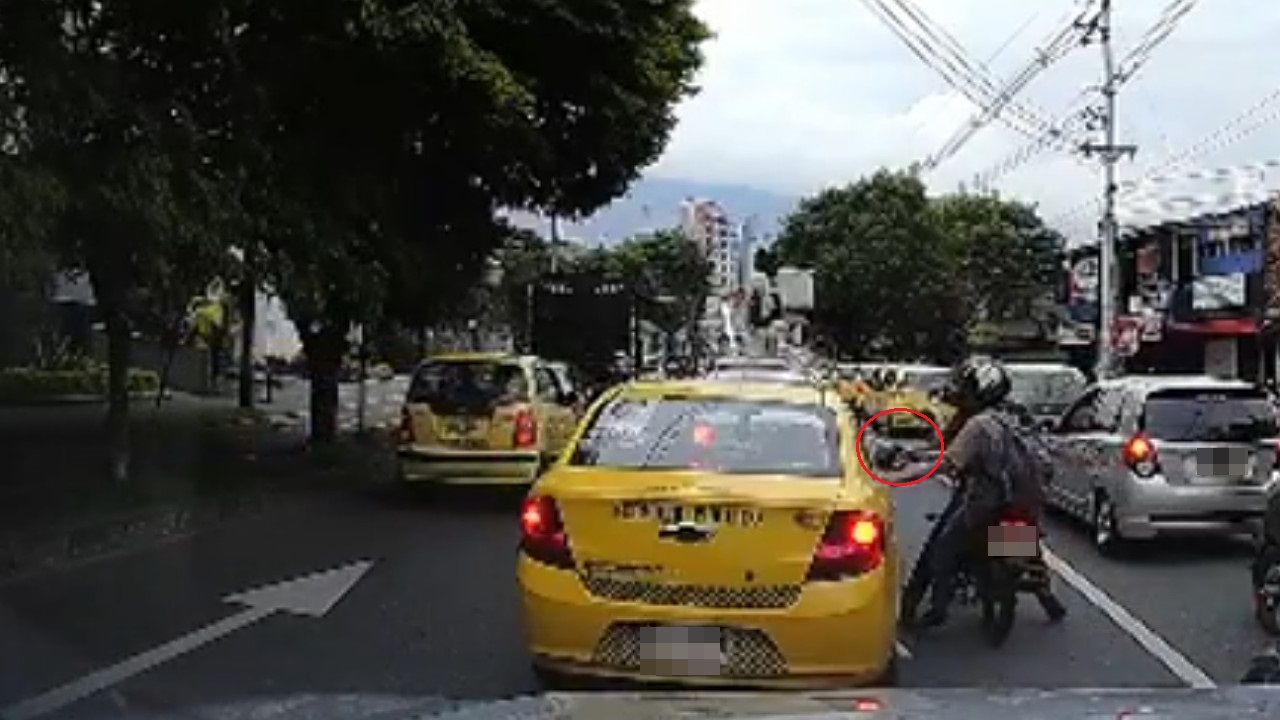 Otro fleteo a un conductor, esta vez en Medellín