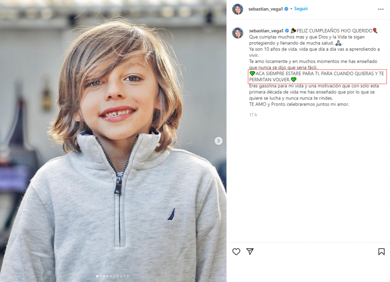 [FOTOS] Sebastián Vega reveló la mala relación que tiene con la mamá de su primer hijo Minuto30