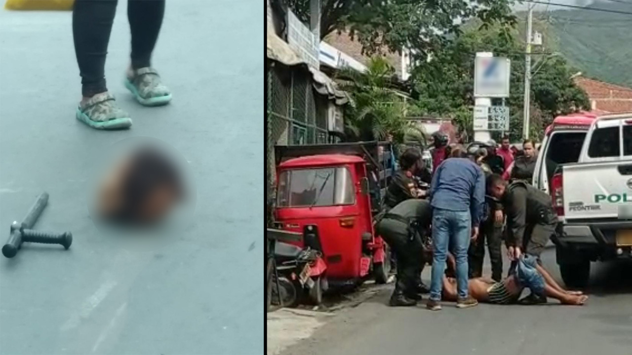 [Video] ¡Qué loco! A este sujeto lo pillaron paseando con la cabeza de un cadáver