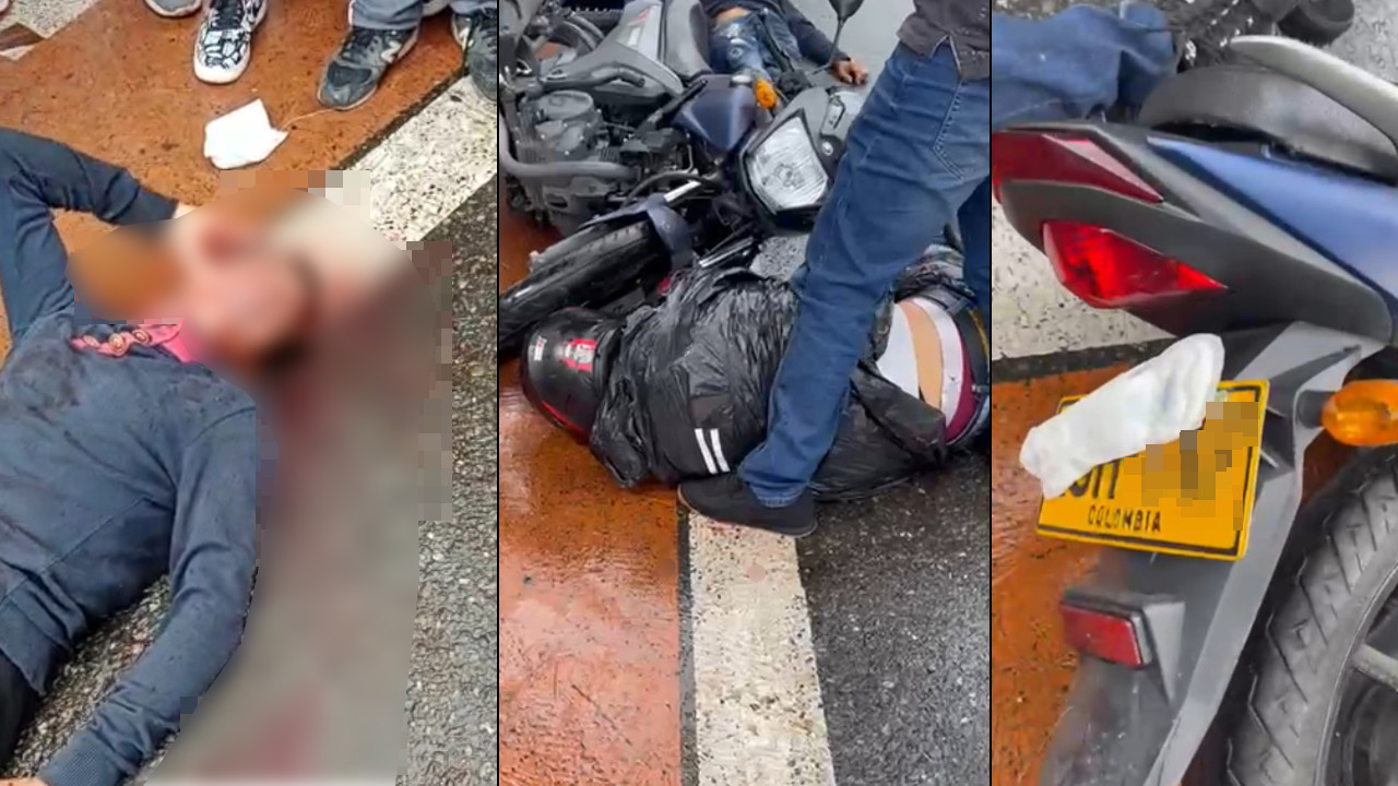 [Video] Iban a robar a un hombre en Bello que resultó ser un Policía de civil que les dio plomo