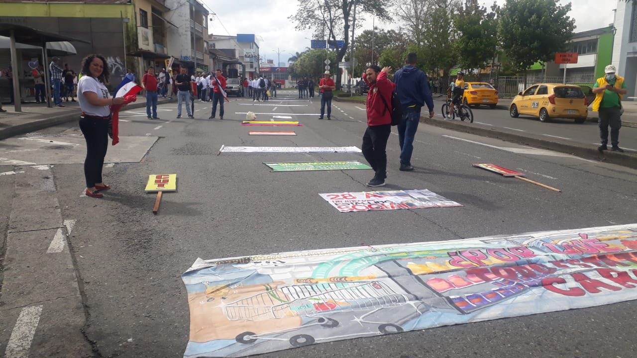 Marcha Día del Trabajo en Manizales