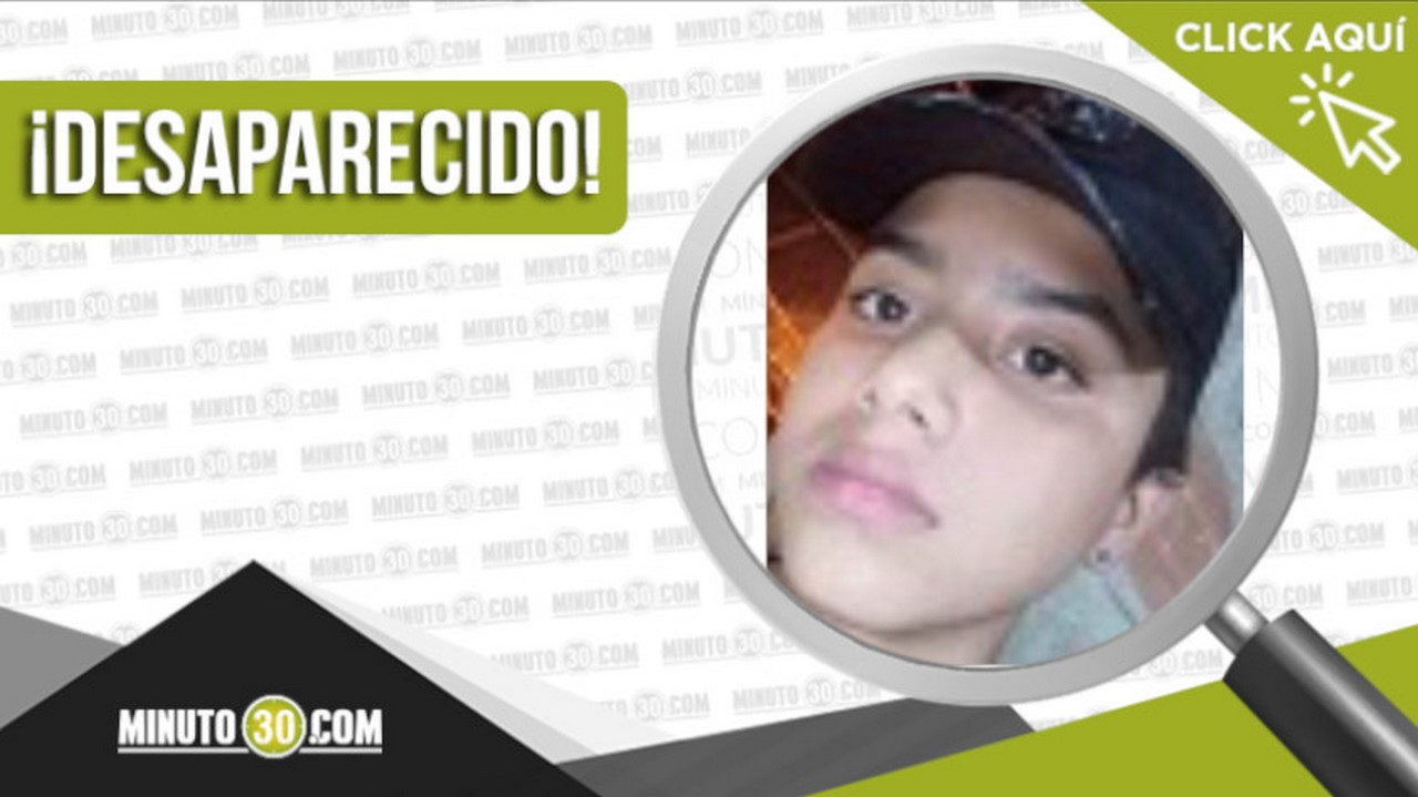 Juan David Cartagena Muñoz desaparecido