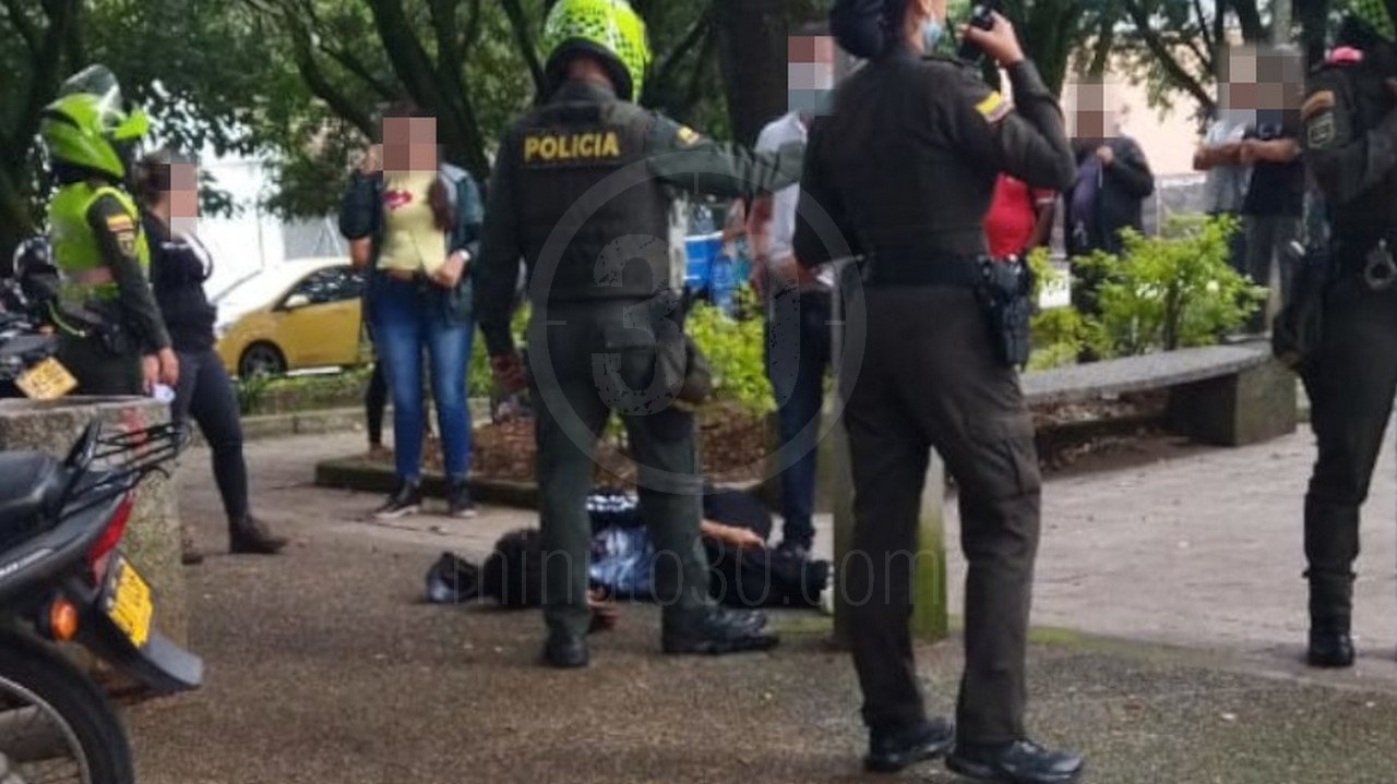 Hirieron a un presunto extorsionador en Itagüí cuando, al parecer, iba por la plata