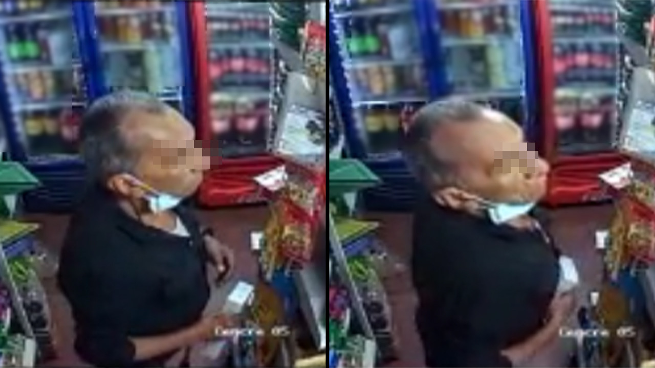 [Video] ¡'El vicio lo tiene a él'! Lo pillaron encaletándose cigarrillos en un supermercado de Envigado