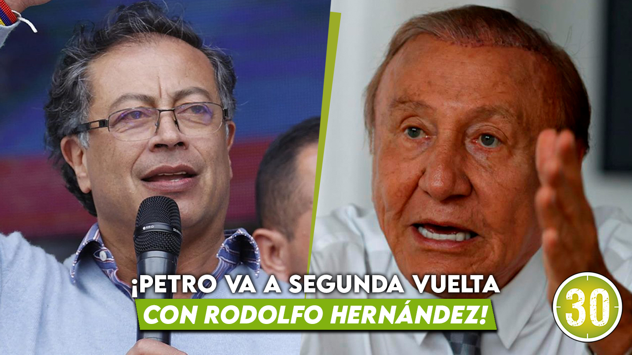 ¡Es oficial! Gustavo Petro y Rodolfo Hernández van a segunda vuelta