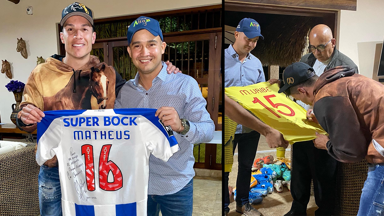 ¡Qué bonito! Futbolista se desprende de algunos de sus objetos más valiosos y los dona a Venecia, Antioquia |Minuto30