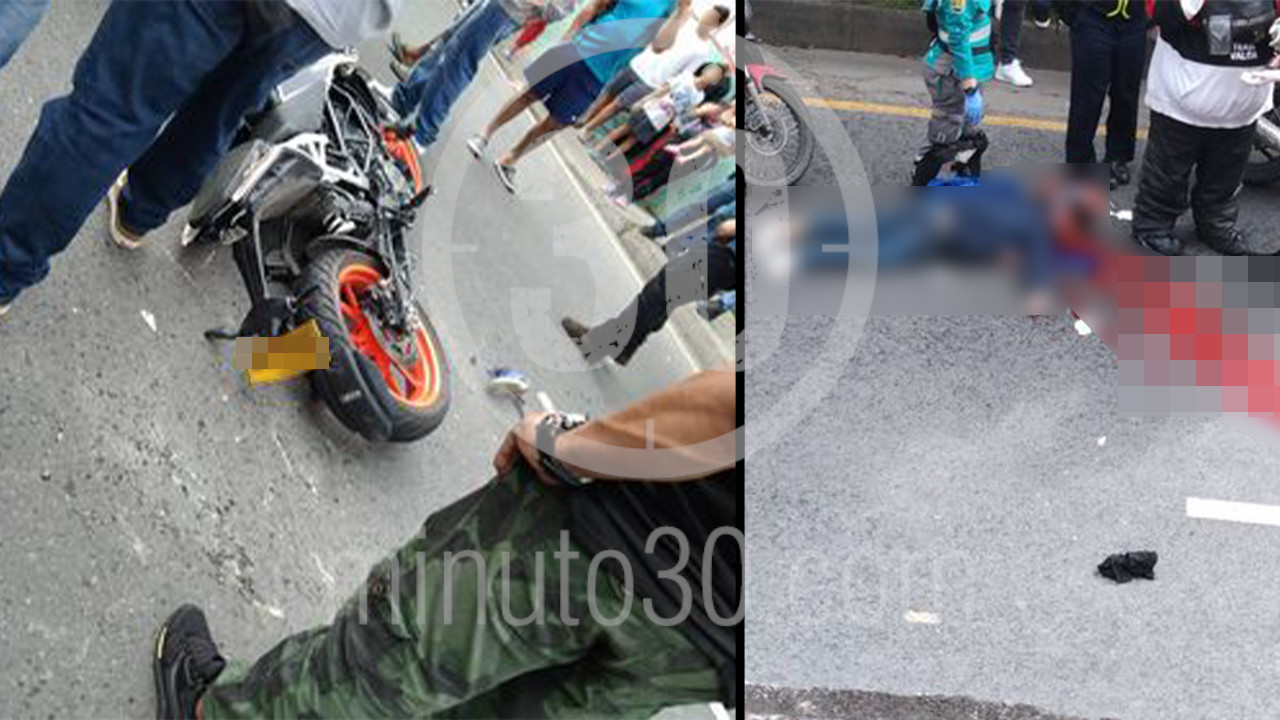 Motociclista murió, chocó con una volqueta por La Toscana