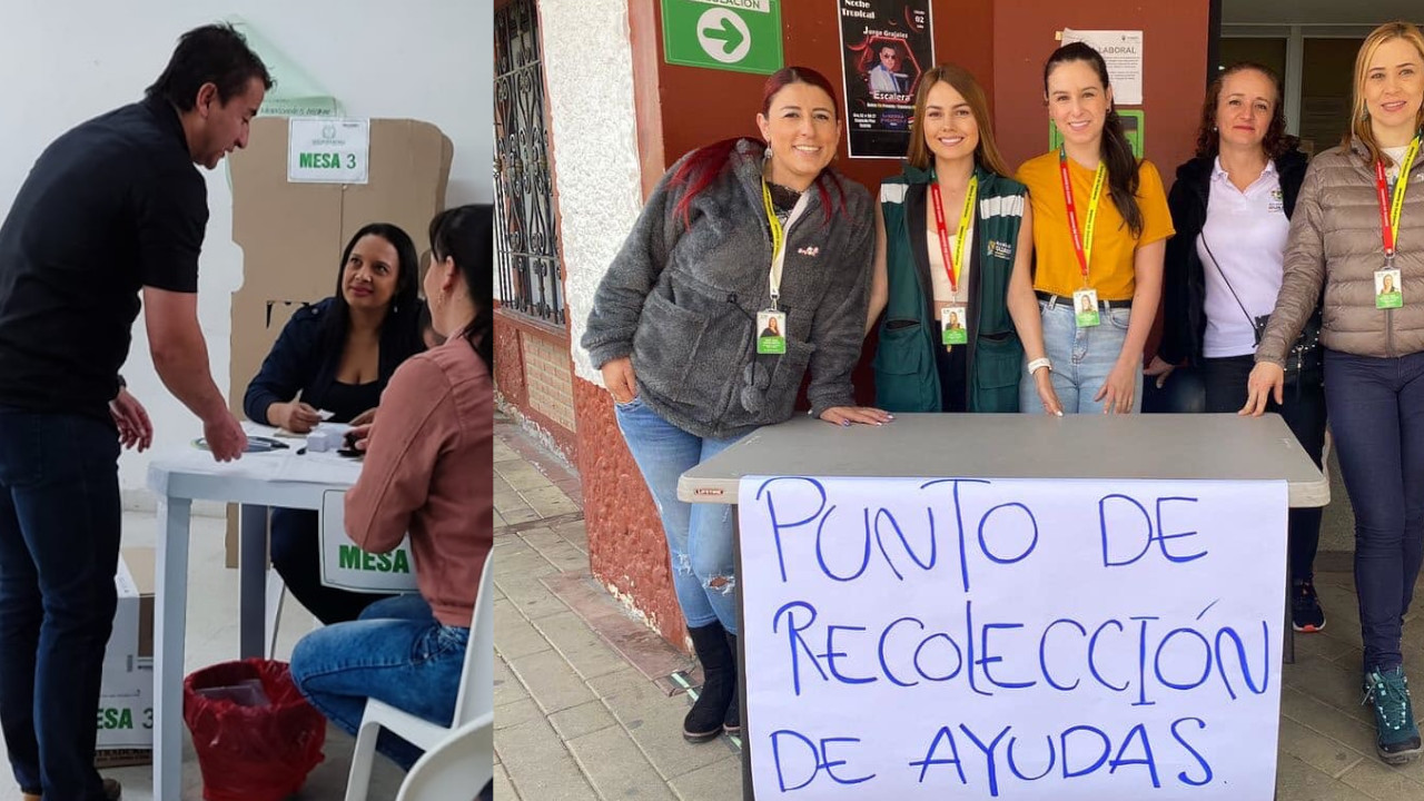 En Guarne los ciudadanos van a votar pero también se solidarizan con los damnificados
