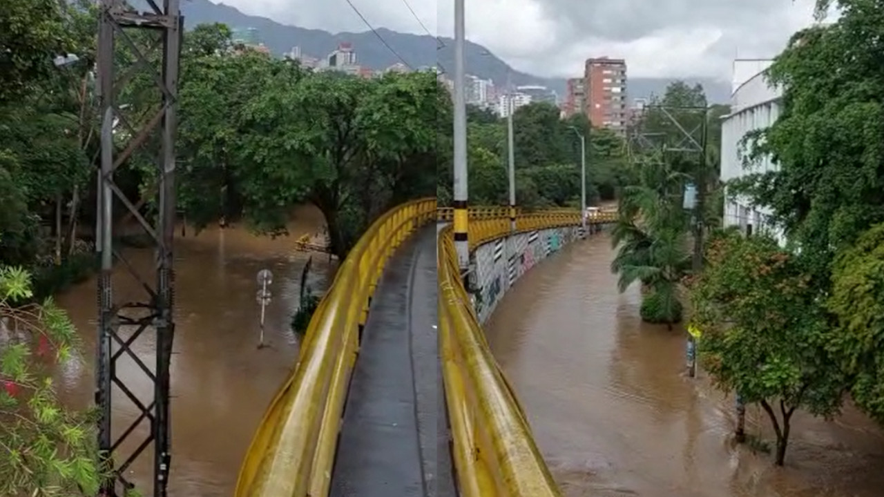 Inundaciones en la estación Poblado