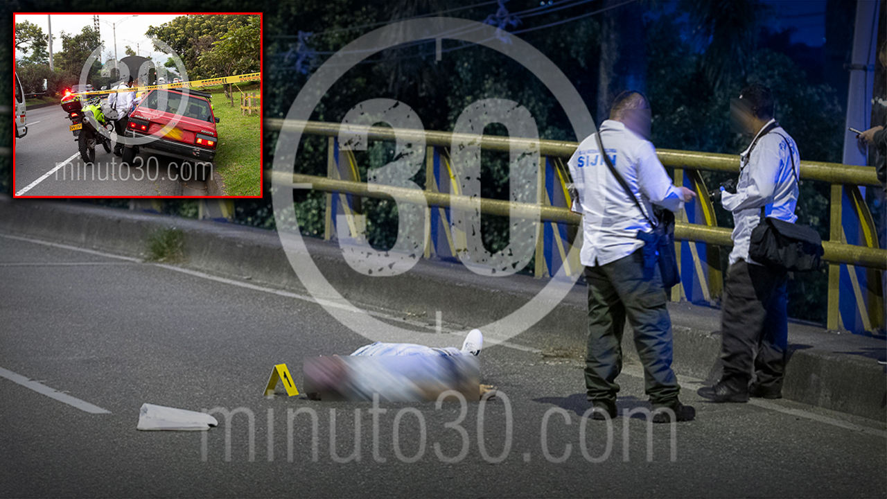 Mataron a un hombre a bala y lo tiraron de un carro en el puente de Guayabal