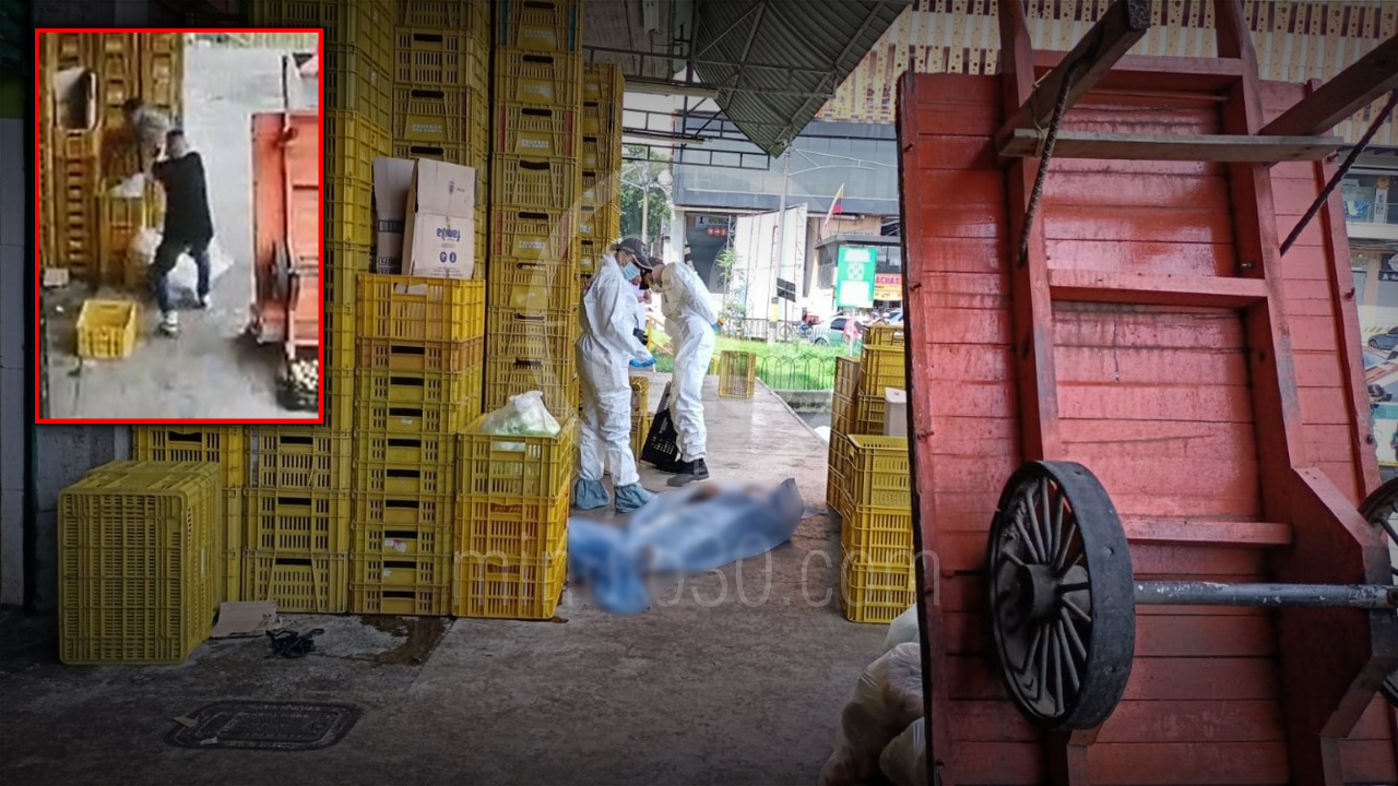 Momento exacto en el que mataron al hombre en la Mayorista