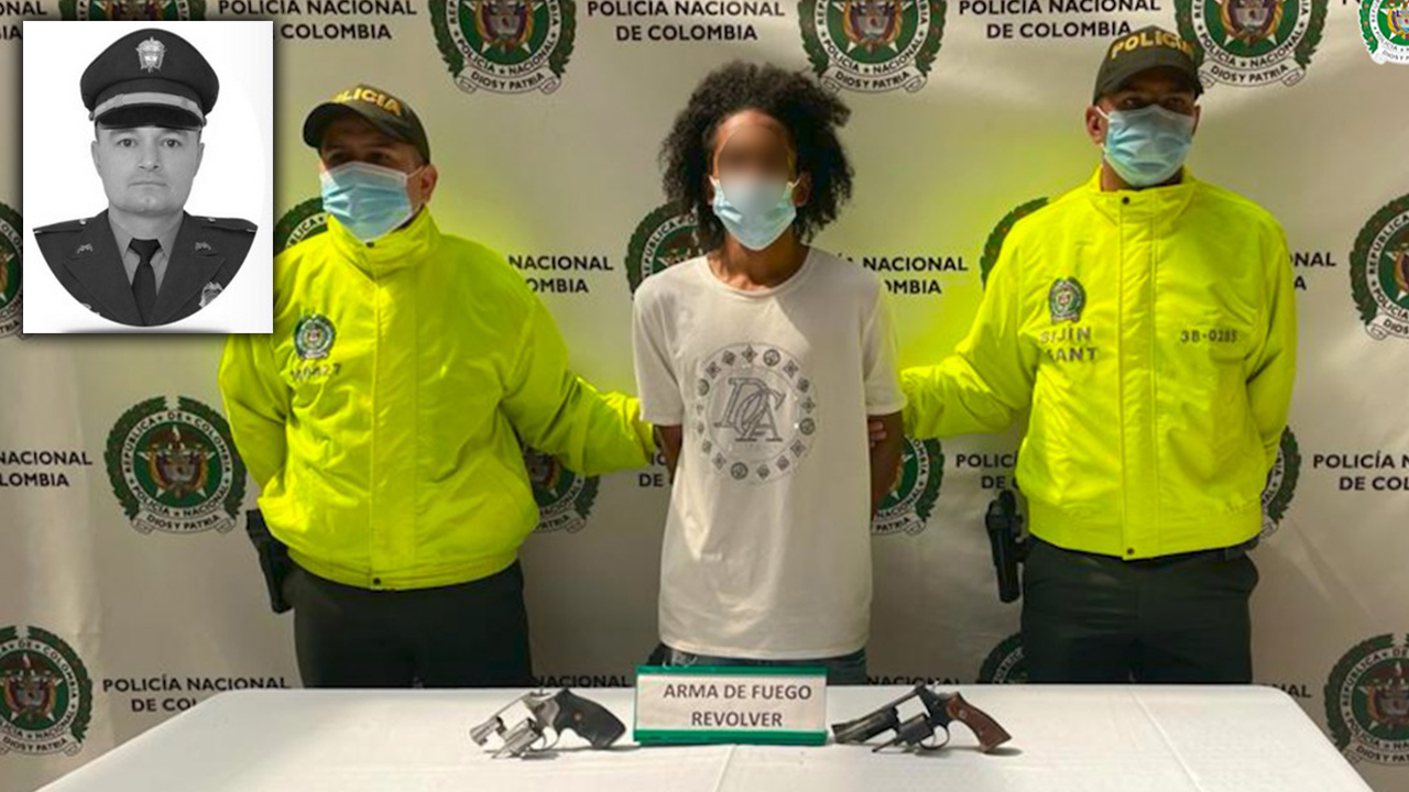 Se entregó el presunto responsable de la muerte de un policía asesinado en el barrio Manrique de Medellín