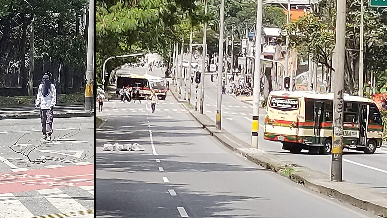 [Video] ¡Se prendió por la UdeA! Encapuchados atravesaron dos buses en la calle Barranquilla