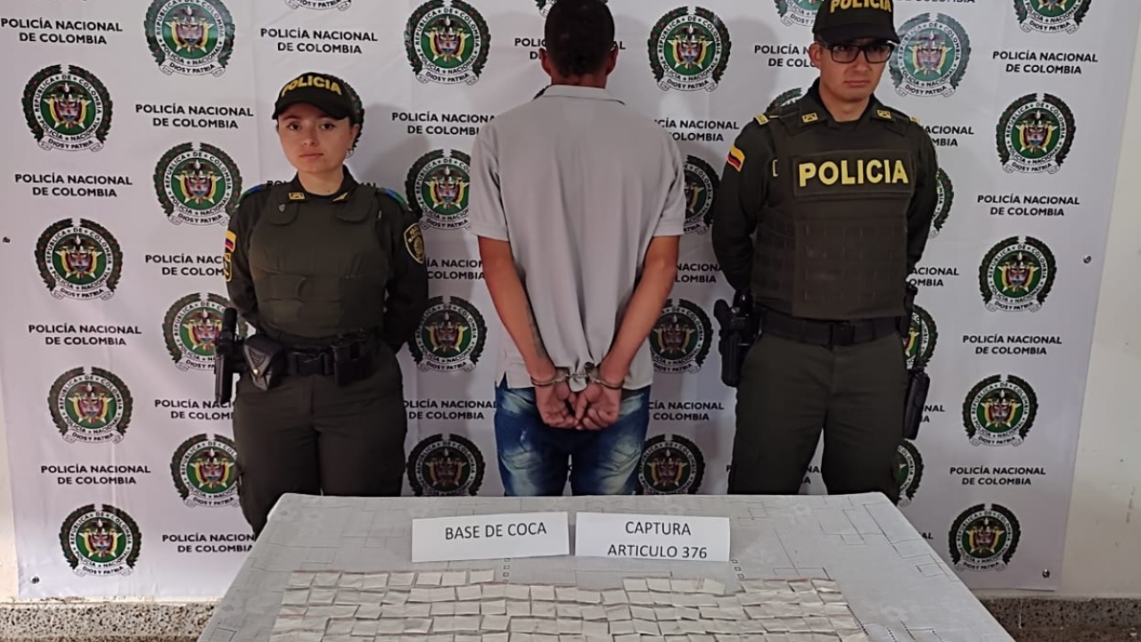 Capturado en el corregimiento Mesopotamia con base de coca