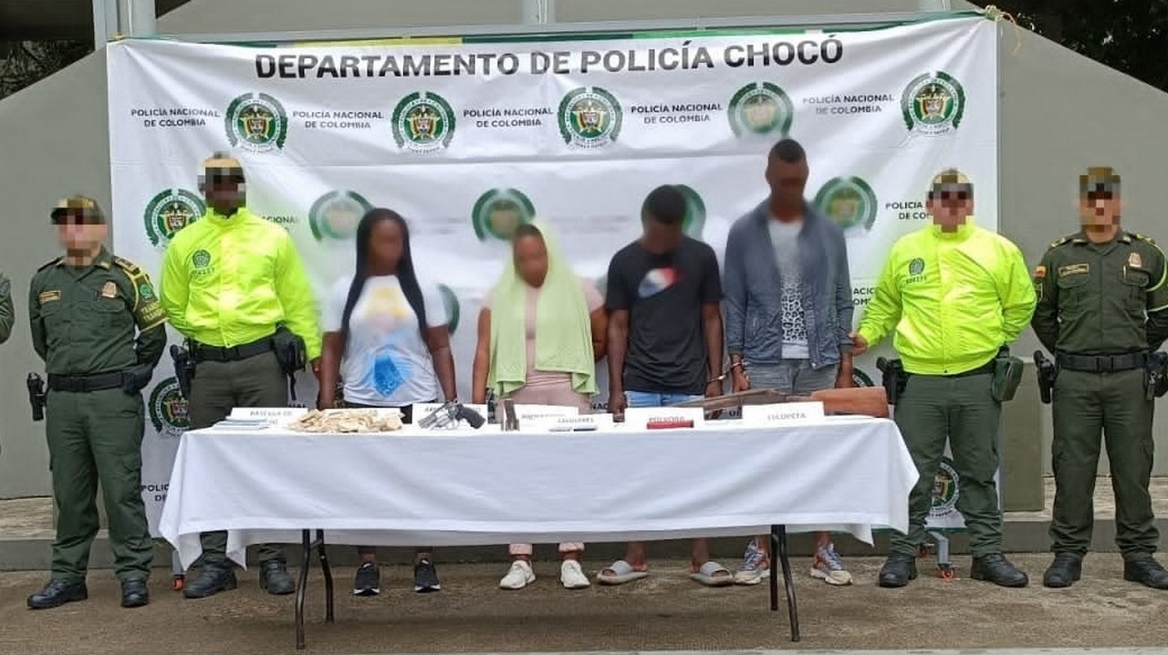 Cogieron a 4 presuntos integrantes de un GAO en Chocó