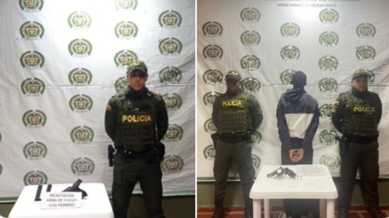 Cogieron a un hombre que estaría dando disparos al aire