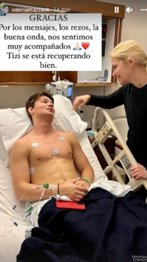 ¡Le fracturaron la mandíbula! Brutal golpiza recibió hijo de Valeria Mazza en Argentina 2 tiziano2