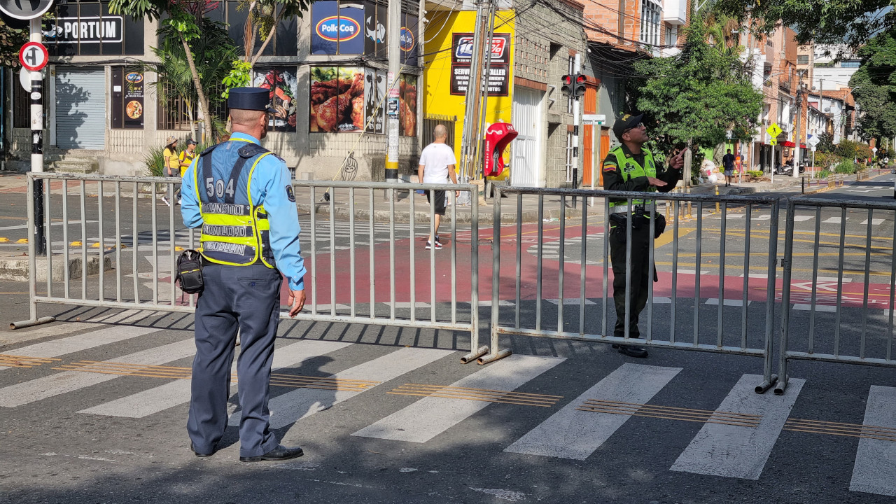 Cierres vías en Medellín