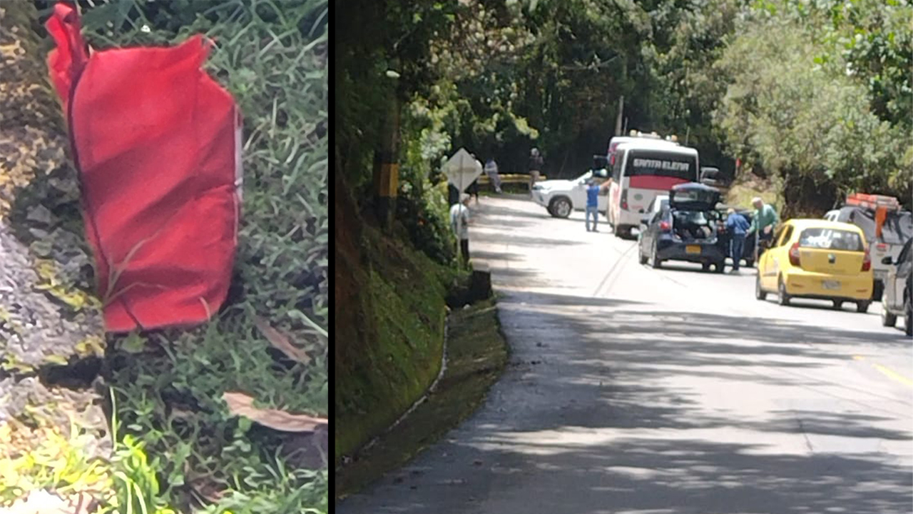 Este es el paquete sospechoso en Santa Elena