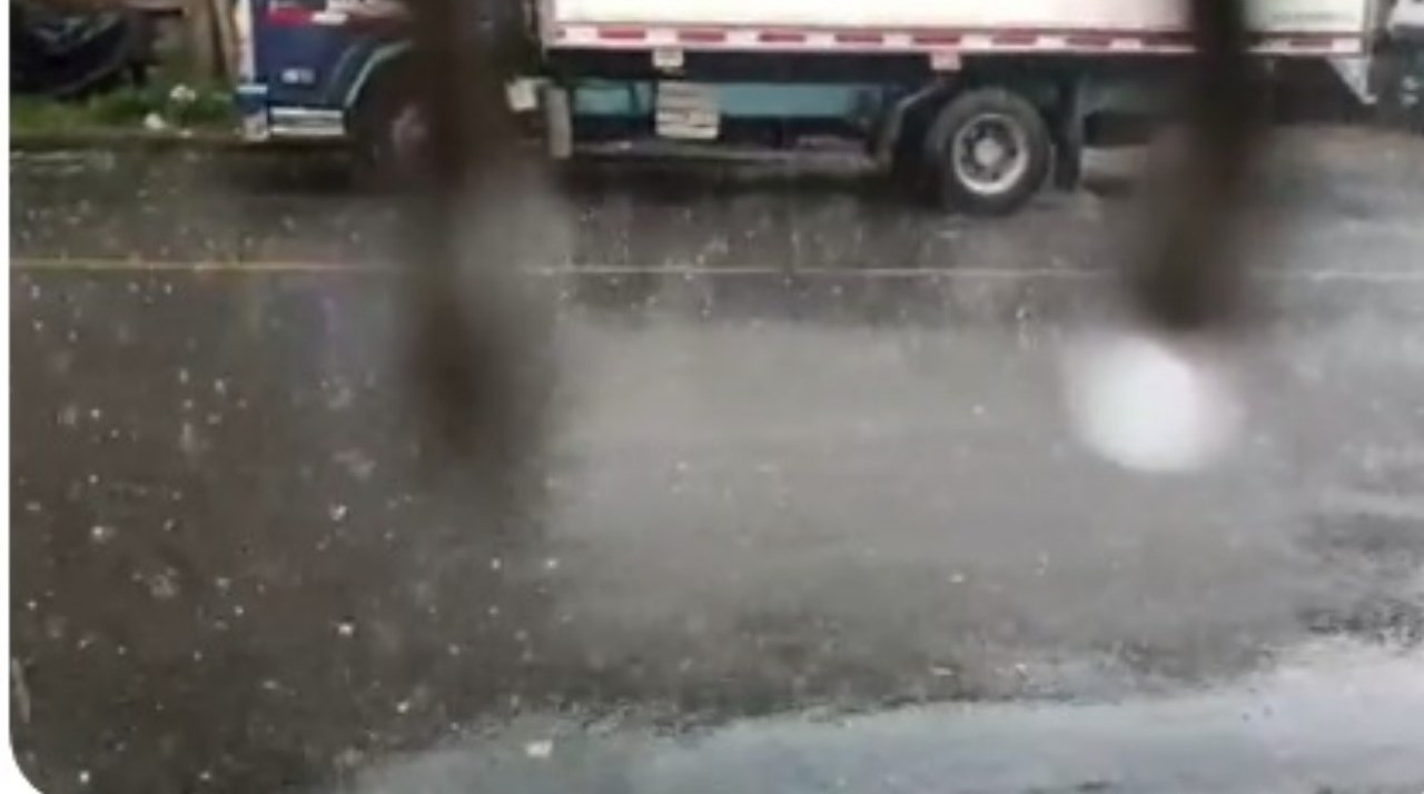 Granizada en Itagui 1