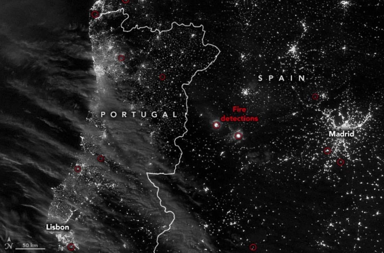 NASA publicó foto de como luce la Tierra por las intensas olas de calor 3 La Tierr mapa de la Nasa que muestra altas temperaturas en el mundo 1